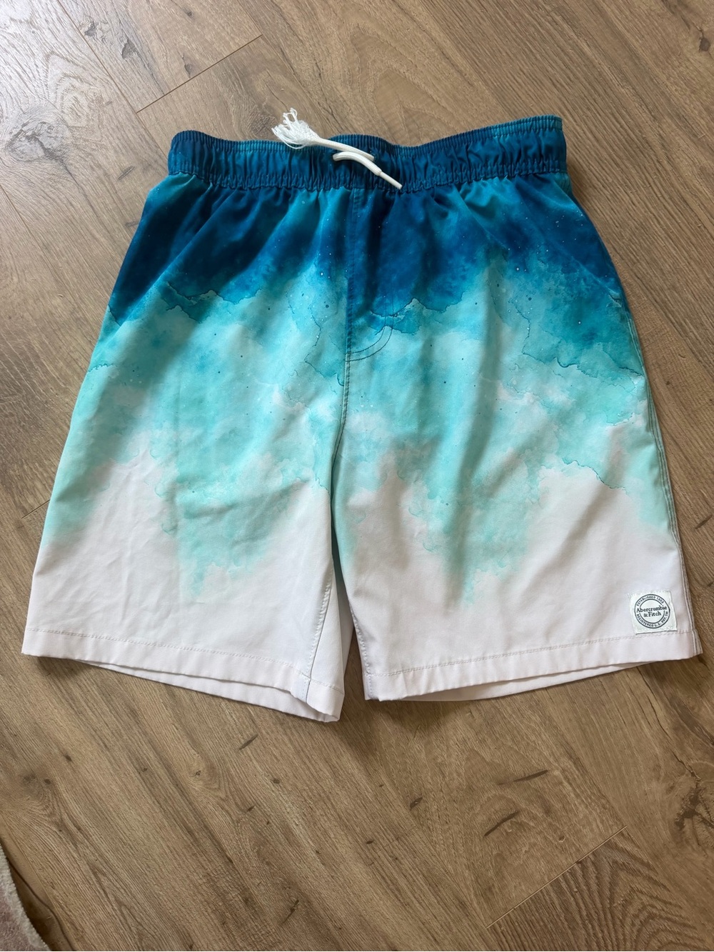 Abercrombie kids Blue Teal Ombre Swim Trunks
